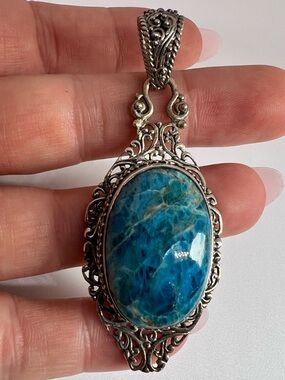 SARDA Blue Stone Sterling silver pendant